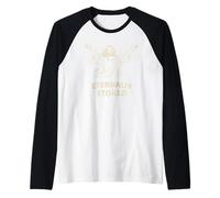 Eternally Stoked Jesus Open Arms Christian Faith Vibes Raglan Baseball Tee
