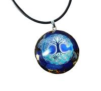 EternalOrgone Tree of Life Orgone Pendant Lapis Lazuli Chakra Gemstone Reiki Healing Crystals Chakra Orgonite Pendant Necklace for Good Luck Yoga Meditation Jewelry