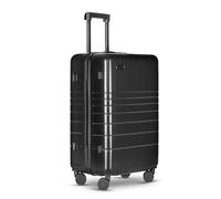 ETERNITIVE - Suitcase I Travel Suitcase Made of ABS I Trolley I Travel Trolley Lightweight with Double Wheels 360° I Hard Case with TSA Lock, Black, Großer Koffer, Large