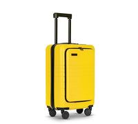 ETERNITIVE - Suitcase I Travel Suitcase Made of ABS I Trolley I Travel Trolley Lightweight with Double Wheels 360° I Hard Case with TSA Lock, Yellow, Handgepäck, Hand Luggage (S)