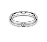 Eternity band ring, Lab-grown diamonds 0.05 ct tw, Round shape, 18K white gold
