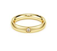 Eternity band ring, Lab-grown diamonds 0.05 ct tw, Round shape, 18K yellow gold