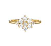 Eternity Band Rings for Women Gold, Wedding Band 9K Yellow Gold with White Round Shape Moissanite with Jewelry Box Size J 1/2
