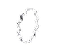 Eternity Band Rings for Women White Gold, Wedding Bands Unique 9K Gold Round for Engagement Comfort Fit Size L 1/2