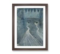 Eternity By Mikalojus Konstantinas Classic Painting Framed Print | A4 Walnut Framed Wall Art | Ready to Hang | Classic Historical Picture | Living Room Bedroom Lounge Office