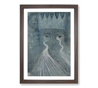 Eternity by Mikalojus Konstantinas Framed Print | A2 Walnut Framed Wall Art | Ready to Hang | Modern Nature Picture | Living Room Bedroom Lounge Office