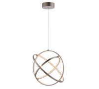 eternity led 3 lights triple loop pendant light in matt nickel