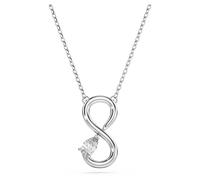 Eternity pendant, Lab-grown diamonds 0.2 ct tw, Pear shape, Infinity, 18K white gold