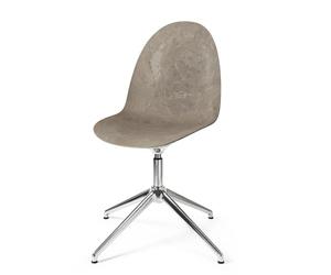 Eternity Swivel Dining Chair Coffee Waste Light/Steel