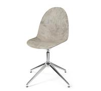 Eternity Swivel Dining Chair Wood Waste Grey/Steel