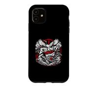 Eternity Takes Wing Japanese Crane Turtle Waves Case for iPhone 11
