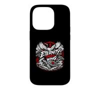 Eternity Takes Wing Japanese Crane Turtle Waves Case for iPhone 14 Pro