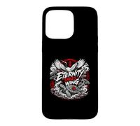 Eternity Takes Wing Japanese Crane Turtle Waves Case for iPhone 15 Pro Max