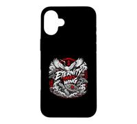 Eternity Takes Wing Japanese Crane Turtle Waves Case for iPhone 16 Plus