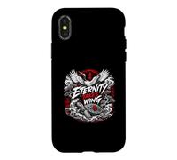Eternity Takes Wing Japanese Crane Turtle Waves Case for iPhone X/XS