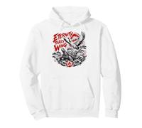 Eternity Takes Wing Japanese Crane Turtle Waves Pullover Hoodie
