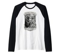 Eternity's Embrace Memento Mori Gothic Reaper Mirror Raglan Baseball Tee