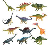 Eterspr Mini Dinosaur Figures Set, 12 Pack Realistic Small Dinosaurs, Mini Dinosaurs, Ideal for Gifts, New Year Gifts, Classroom Rewards