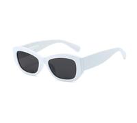 ETETGVG Cat Eye Sunglasses for Women Men Retro Trend Luxury Outdoors Street Photography Uv400(White Gray)