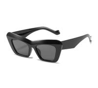 ETETGVG Cat Eye Sunglasses Woman Fashion Vintage Sun Glasses Female Personality Outdoor Ladies Shades,Black Gray,One size