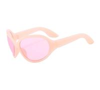ETETGVG Cool Wrap Around Sports Sunglasses for Women Men Vintage Gothic Shades Unique Irregular Hip Hop Sun GlassesUV400,C8