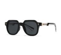 ETETGVG Cross-border Street Photography Retro Literary Sunglasses Modern Charm Style(black)