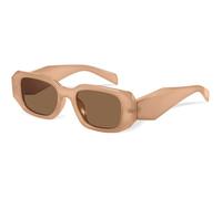 ETETGVG Fashion Rectangle Sunglasses Women Luxury Sun Glasses Ladies Retro Shades Female,C4 Brown,One size