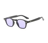 ETETGVG Fashion Rivets Sunglasses for Women Men Cool Punk Trendy Gradient Uv400(Black Purple)