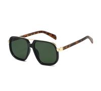 ETETGVG Fashionable Sunglasses and Classic Large Frame Frame with Exquisite Metal Decoration, Simple and Atmospheric for Men(green)