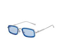 ETETGVG Luxury Metal Rectangle Sunglasses for Women Men Vintage Trendy Small Frame Punk Outdoor(TYJ286-8)