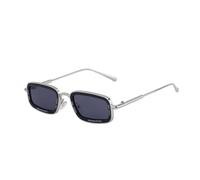 ETETGVG Luxury Metal Rectangle Sunglasses for Women Men Vintage Trendy Small Frame Punk Outdoor(TYJ286-3)