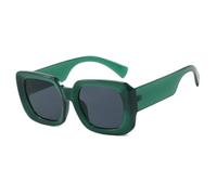 ETETGVG Luxury Sunglasses for Women's Vintage Retro Rectangle Simple Fashion Shadow(green gray)