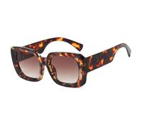 ETETGVG Luxury Sunglasses for Women's Vintage Retro Rectangle Simple Fashion Shadow(leopard gradient tea)