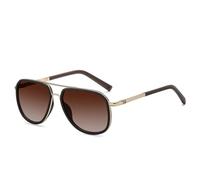ETETGVG Luxury Sunglasses Men's Driving Shades Male Sun Glasses Vintage Grey Travel Fishing Classic UV400,MPTY160 Brown,one size