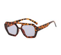 ETETGVG Outdoor Driving Sunglasses for Women Men Hexagonal Square Double Bridge Sun Glasses Thick Frame Shades Summer Eyewear,C1