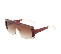 ETETGVG Oversized Steampunk Sunglasses for Men Women Punk Outdoor Cycling Uv400(Brown Gradient Tea)