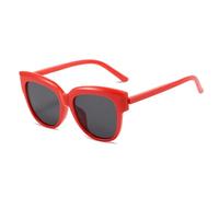 ETETGVG Personality Cat Eye Sunglasses for Women Men Big Frame Trend Travel Driving Uv400(Red Gray)