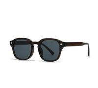 ETETGVG Popular Fashion Sunglasses for Women Men Retro Rivets Uv400(C4 Dark brown gray)