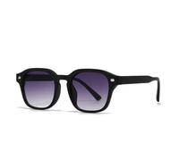 ETETGVG Popular Fashion Sunglasses for Women Men Retro Rivets Uv400(C6 Black Gray)