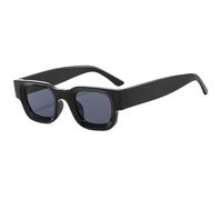 ETETGVG Popular Small Sunglasses for Women Men Vintage Hip Hop Outdoors Travel Uv400(Black Gray)