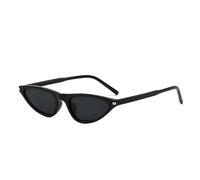 ETETGVG Punk Sexy Cat Eye Sunglasses for Women Luxury Fashion Small Frame Triangle Vintage Outdoor Uv400(Black Black)