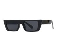 ETETGVG Rectangle Retro Sunglasses Women Luxury Glasses Woman/Men Square Eyewear Women,Black Gray,One size