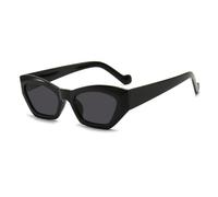 ETETGVG Retro Cat Eye Sunglasses for Woman Men Luxury Trendy Driving Travel Uv400(Black Gray)