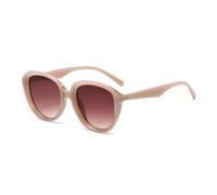 ETETGVG Retro Cat Eye Sunglasses for Women Men Uv400 Fashion Trending Rivets Punk(Coffee Gradient tea)