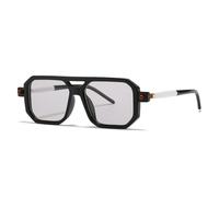 ETETGVG Retro Double Bridges Women Sunglasses Fashion Gradient Eyewear Trending Hollow Leopard Sun Glasses Men Shades,D2