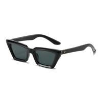 ETETGVG Retro Luxury Trending Small Frame Cat Eye Sunglasses for Man Women Outdoors Travel Drive Uv400(Black Gray)