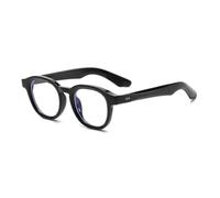 ETETGVG Retro Rivets Sunglasses for Women Men Round Fashion Trending Uv400 Clear Frame(Black Clear)