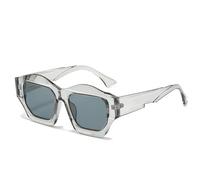 ETETGVG Retro Shaped Sunglasses for Women Men Luxury Irregular Outdoor Drive Uv400(Gray Gray)