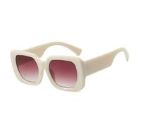 ETETGVG Retro Small Frame Sunglasses for Woman Men's Luxury Outdoor Outdoor Cycling Fishing Uv400(Beige Gradient Red)