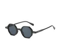 ETETGVG Round Sunglasses Men Steampunk Plastic Eyewear Women Fashion,MTYJ189 BLACK,one size